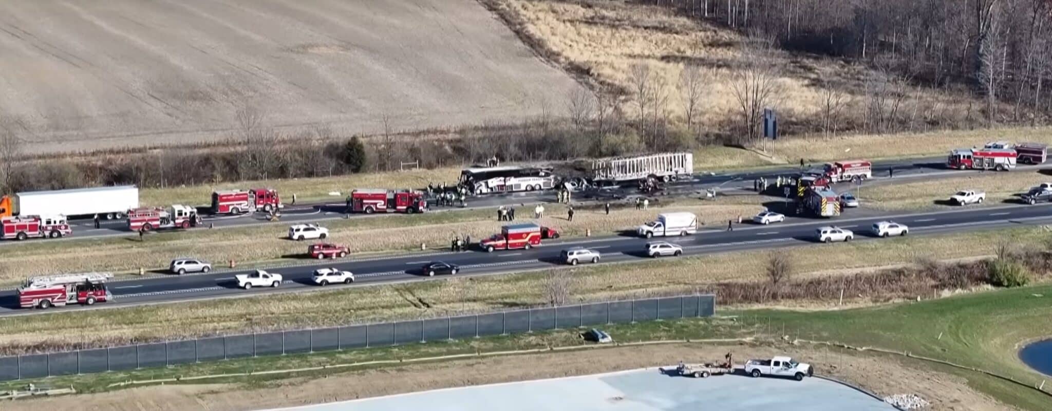 A horrific Ohio bus crash kills 6 and leaves 18 injured