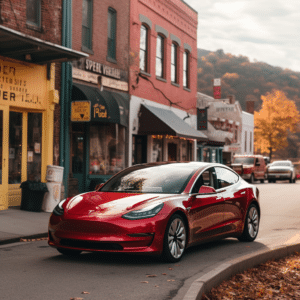 Tesla car on Kentucky road | Burn Injuries from Car Accidents