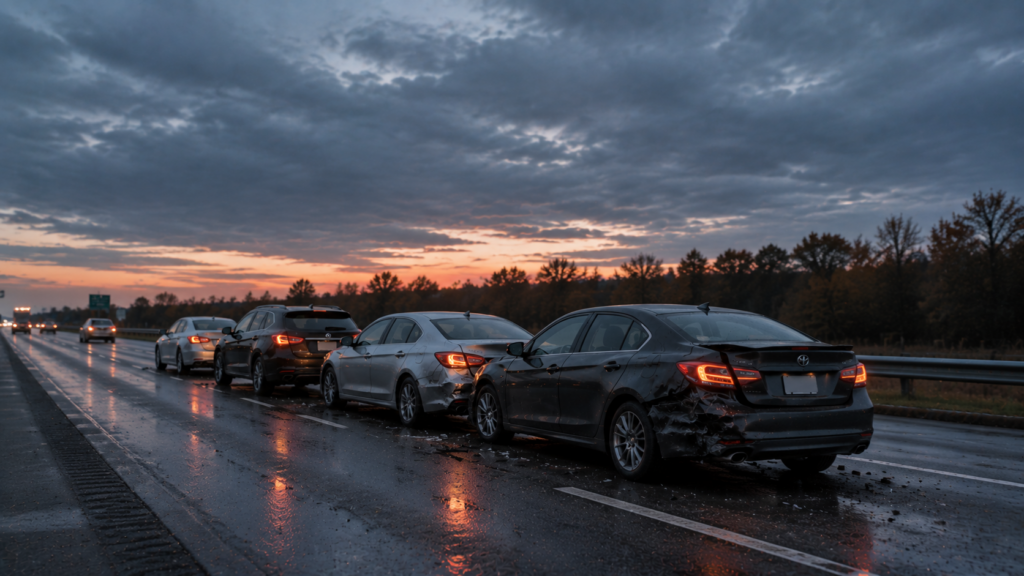 Whos-Liable-in-a-Multi Car Pileup-Accident
